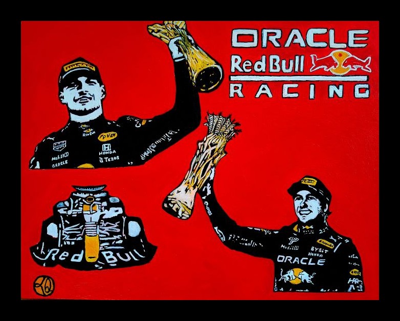 Red Bull Racing Formula 1 — oil painting by Kevin Quinn